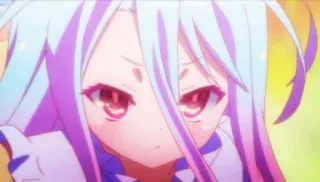 😒 Shiro No Game No Life Anime, Shiro, No Game No Life, Kawaii, Hoạt hình, Manga whatsapp sticker