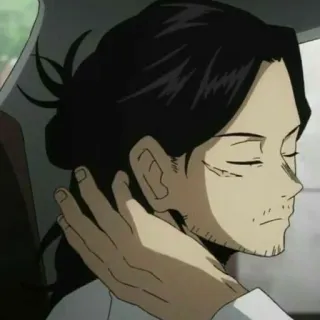 😞 Shota Aizawa My Hero Academia Shota Aizawa, My Hero Academia, anime, character, sleepy, pro hero telegram sticker