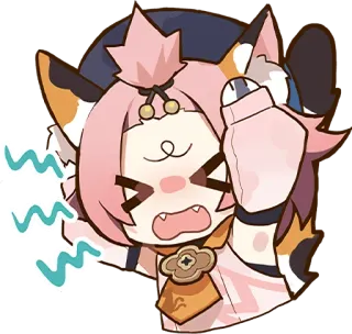 🙀 애니메이션, 고양이, 귀여운, 캐릭터, 만화, 스티커 telegram sticker
