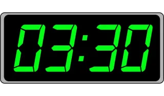 📟 03:30 time, digital clock, numbers telegram sticker