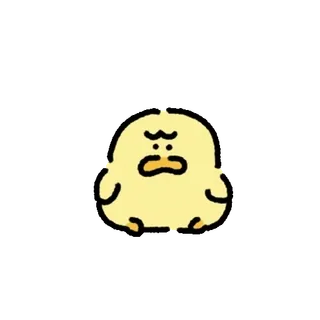 💬 Desenho animado, Pato, Bravo, Fofo, Animal, Adesivo whatsapp sticker