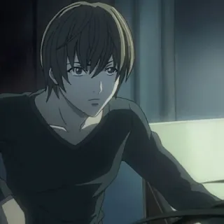 🍎 Light Yagami Death Note Anime, Personagem, Death Note, Light Yagami telegram sticker