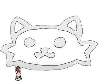 😽 cat, animal, cute, sticker, cartoon telegram sticker