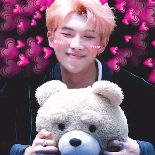 🐻 person, man, heart, love, teddy bear telegram sticker