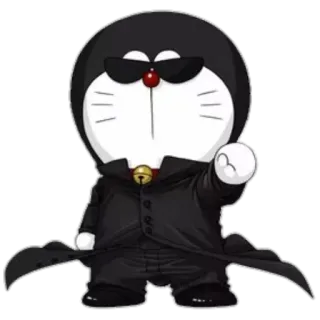 😎 Doraemon doraemon, anime, katze, cartoon, anzug, brille whatsapp sticker