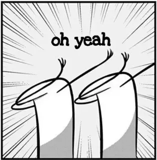 😌 oh yeah Meme, Florkofcows, Celebração, Feliz whatsapp sticker