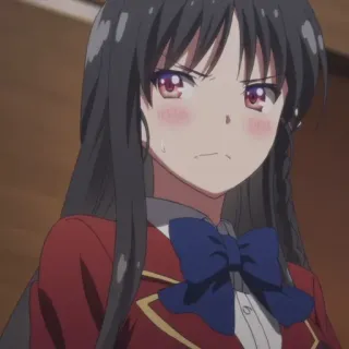 😑 anime, girl, classroom of the elite, kei karuizawa telegram sticker