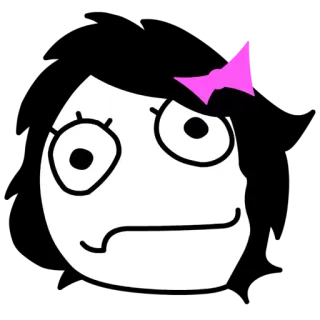 😕 meme, cartoon, funny, face telegram sticker