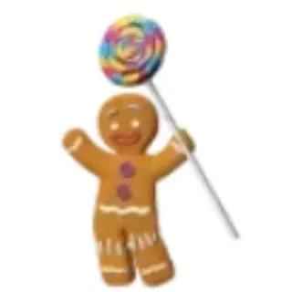 👍 Gingerbread Man Shrek gingerbread man, lollipop, cartoon, sweet, candy, shrek telegram sticker