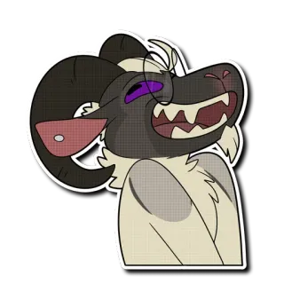😬 cartoon, animal, goat, furry, illustration, sticker telegram sticker
