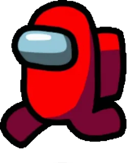 🏃‍♂️ Among Us video game, red, space, astronaut, character telegram sticker