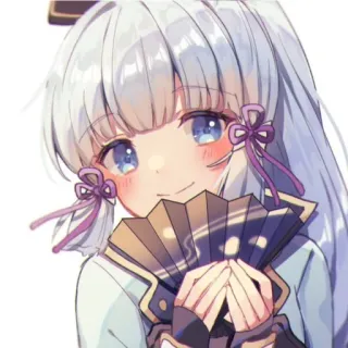 🌸 Ayaka Kamisato Genshin Impact Anime, Videogioco, Genshin Impact, Ayaka Kamisato, Femmina, Personaggio, Fan telegram sticker