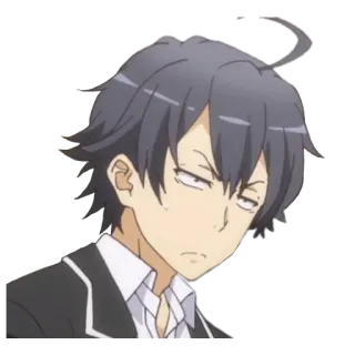 😕 Hachiman Hikigaya Oregairu Anime, Personagem, Hachiman, Hikigaya, Oregairu telegram sticker