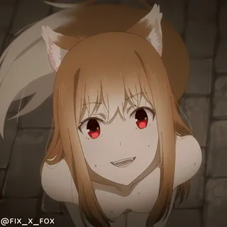 😀 Holo Spice and Wolf @FIX_X_FOX whatsapp sticker