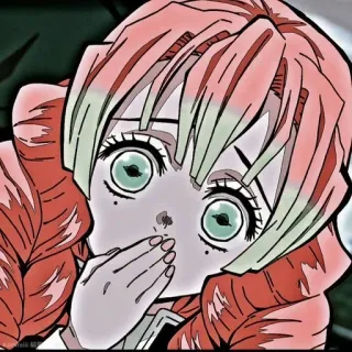 ❤️ Mitsuri Kanroji Demon Slayer Anime, Demon Slayer, Mitsuri Kanroji, Manga telegram sticker