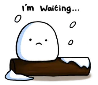 ⛄ 슬픔, 눈, 겨울, 눈덩이, 만화, 날씨 whatsapp sticker