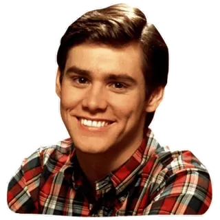 🙂 Jim Carrey acteur, homme, sourire, portrait, flanelle telegram sticker