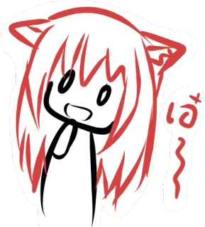 🤔 เอ๊ะ 애니메이션, 만화, 태국어, 말풍선 telegram sticker