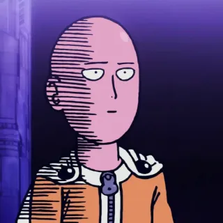 📎 Saitama One-Punch Man Anime, Manga, Personaje, Héroe, One-Punch Man, Saitama telegram sticker