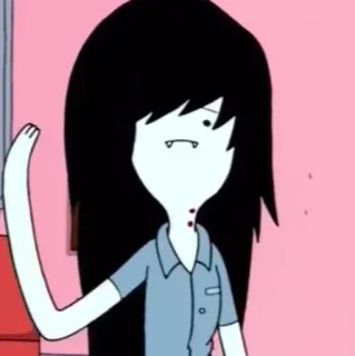 🖤 Marceline Adventure Time cartoon, vampire, animated, character whatsapp sticker
