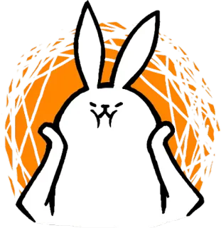 😝 rabbit, bunny, offensive gesture, middle finger telegram sticker
