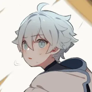 😰 Chongyun Genshin Impact anime, chibi, fanart, game, expression, cute telegram sticker