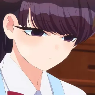 🙂 Komi Shouko Komi Can't Communicate Anime, Komi cherche ses mots, Komi Shouko, mignon, lycéenne whatsapp sticker