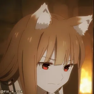 😒 Holo Spice and Wolf @fix_x_fox whatsapp sticker