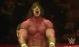 🤼♂️ The Ultimate Warrior wrestling, muscoli, sport, urlare, performance telegram sticker
