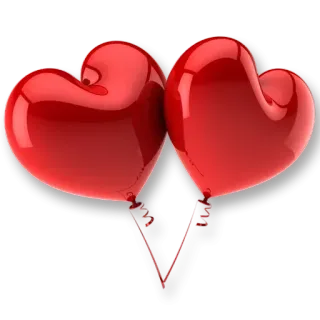 😵 coeur, amour, rouge, ballon, romance, saint-valentin telegram sticker