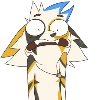 😨 Cartoon, Tier, Katze, Lustig, Ausdruck, Schockiert, Überrascht, Animiert telegram sticker