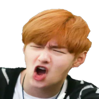 😵 expresión facial, emoción, sorpresa, shock, grito, persona, hombre whatsapp sticker