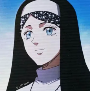 🙅‍♀ Theresa Rapual Black Clover かいと Icons Anime, Nữ tu, Black Clover, Manga, Theresa Rapual telegram sticker