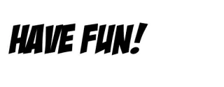 ✌️ HAVE FUN! amusant, texte telegram sticker