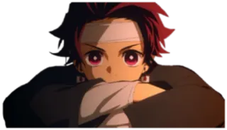 😶 Tanjiro Kamado Demon Slayer Anime, Demon Slayer, Tanjiro, Personnage, Manga, Animation japonaise whatsapp sticker