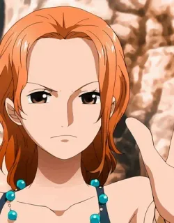 🧐 Nami One Piece Anime, Dibujos animados, Personaje, Pelo naranja, Navegante whatsapp sticker