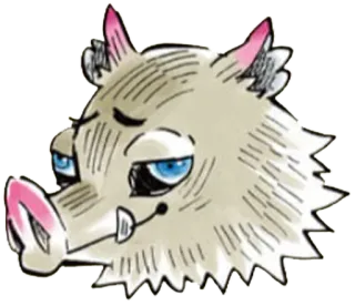 😏 javali, animal, desenho animado, porco selvagem, porco, ilustração telegram sticker