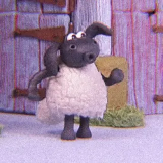🍫 Shaun Shaun the Sheep 羊, 漫画, 動物, 農場, アニメ, クレイアニメ telegram sticker