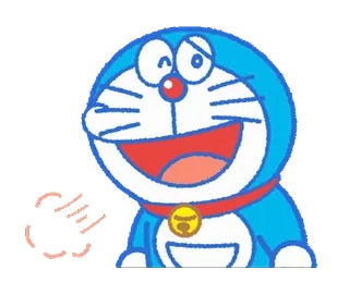💨 Doraemon doraemon, kreskówka, kot, robot, anime, postać whatsapp sticker