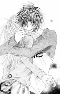 😢 Mangá, Anime, Abraço, Casal, Romance, Amor telegram sticker