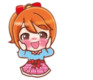 😊 Hoạt hình, Anime, Dễ thương, Cô gái, Vui vẻ telegram sticker