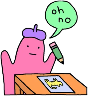 🐱 oh no dibujos animados, artista, dibujo, perro telegram sticker