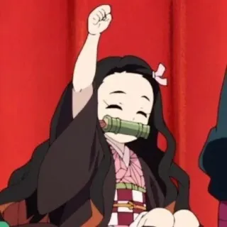 🙂 Nezuko Kamado Demon Slayer Anime, Nezuko, Demon Slayer, Süß, Kawaii, Manga whatsapp sticker