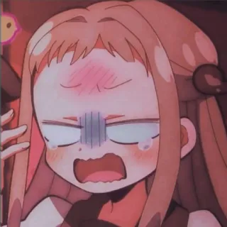 😖 Anime, Cartone animato, Piangere, Arrabbiato/a, Personaggio femminile, Arrossire telegram sticker