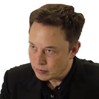 😕 Elon Musk Elon Musk, entrepreneur, businessman, tesla, spacex telegram sticker