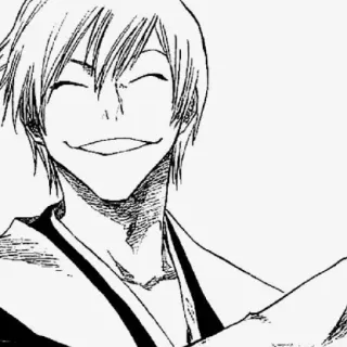 🐍 Gin Ichimaru Bleach Anime, Manga, Bleach, Gin Ichimaru, Lächeln, Charakter telegram sticker