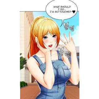 😊 WHAT SHOULD I DO... I'M SO TOUCHED~ 动漫, 女人, 可爱, 脸红 telegram sticker