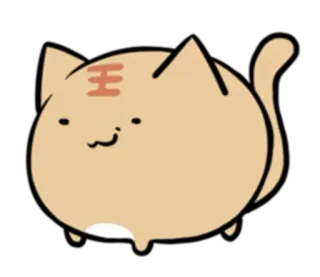 😏 王 chat, mignon, animal, autocollant, kawaii, dessin animé whatsapp sticker