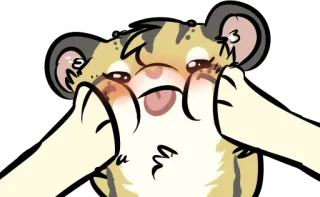 😳 Cartoon, Tier, Niedlich, Sticker, Lustig telegram sticker