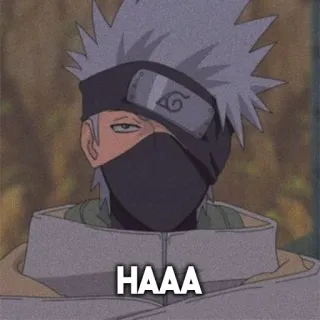 🤨 Kakashi Naruto HAAA Anime, Kakashi, Naruto, Manga, Ninja telegram sticker